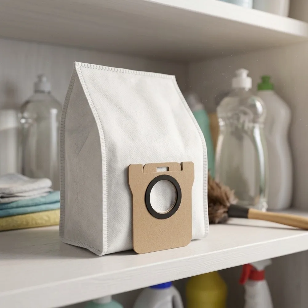 For Home Vacuuming Dust Bag Robot Vacuum Accessory Sealed Design High Filtration Precision Multi-layered System Motor Protection