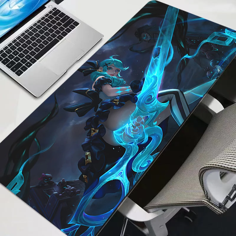 

League of Legends Gwen Mouse Pad Laptop Sexy Anime Girl Keyboard Pad PC Gaming Accessories Mousepad Game Cabinet Desk Mat Carpet