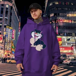 Daily Men Hoodies Disney Cinderella Lucifer Cat Cartoon Creative Fashion Graphics Comfortable Autumn Winter Male Sweatshirts