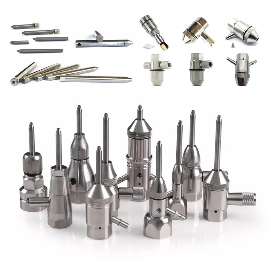 

Waterjet Cutting Head Abrasive Mixing Nozzle Diamond Cutting Head Nozzle Body Focusing Tube Water Jet Cutter Machine Spare Parts
