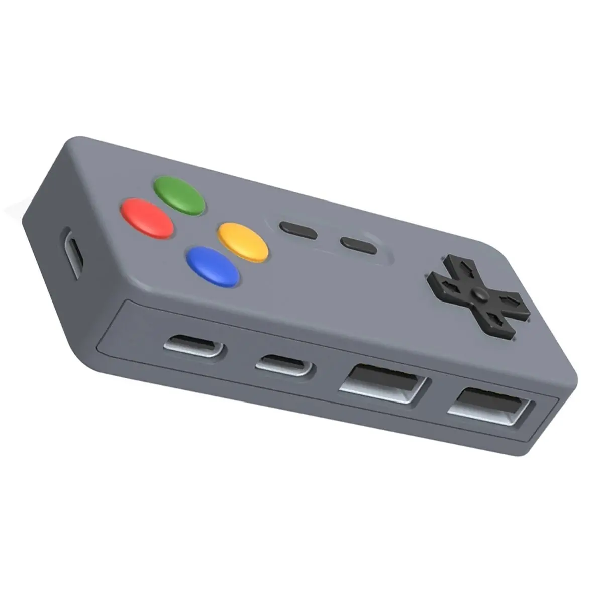 618 Mega Sale Portable HUB 4-in-1 USB Expander with 2 Type-C Ports and 2 USB Ports,for Mouse, Keyboard, and USB Flash Drive