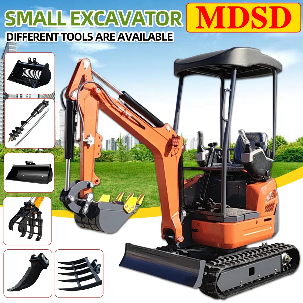 Для мини-гусеничного экскаватора Kubota, 2-тонный гидравлический многофункциональный мешок, маленький экскаватор, ферма и сад, использующий экскаватор по индивидуальному заказу