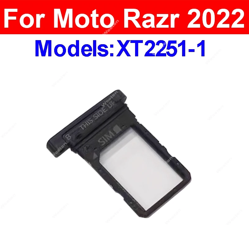 

Sim Card Tray Holder For Motorola MOTO Razr 2022 XT2251 Sim Card Tray Holder Memory Card Adapter Replacement Repair Parts