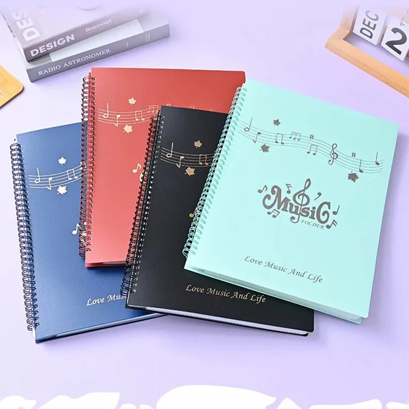 

Score folder (1pcs, multi-color selection) 10 page music stand spiral binder manager - suitable for 9.25x12.4 inch letterhead