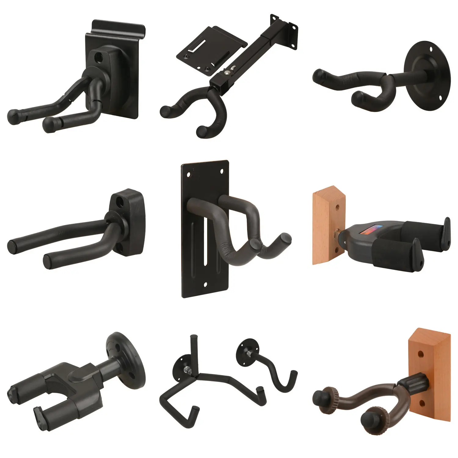 Guitar Wall Hook Musical Instrument Hanging Rack Groove Hooks Violin Guzheng Ukulele Hulusi Erhu Rack Shelf