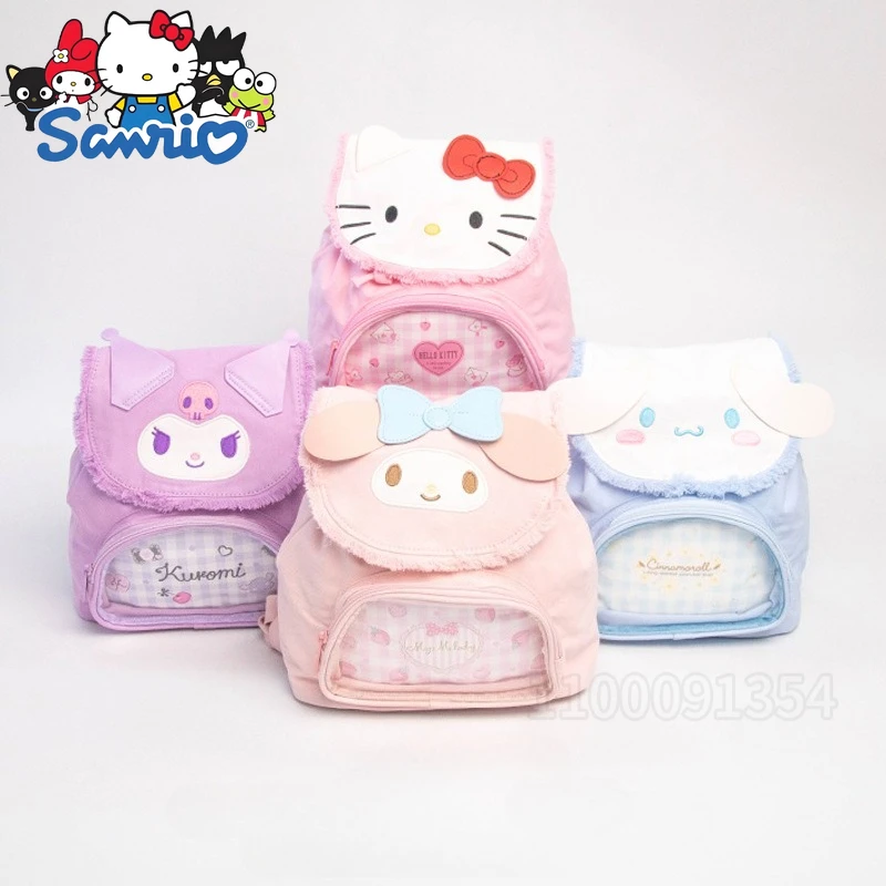 

Sanrio Hello Kitty New Children's Backpack Fashion Trend Children's School Bag Transparent High Quality Girl's School Bag