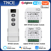 TNCE Tuya Curtain Switch module wifi zigbee rf433mhz, Roller Blinds Shutter Motor breaker, Smart Control Voice Alexa Google Home