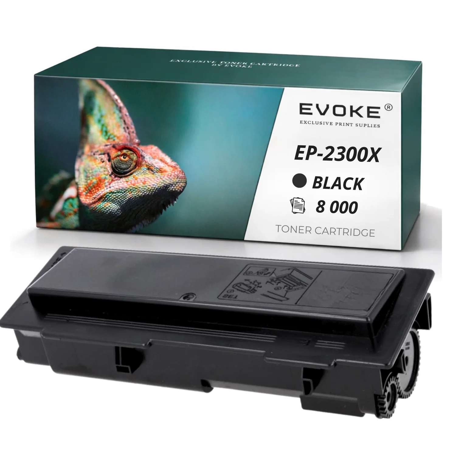 Evoke Compatibele Toner voor Epson M2300/M2400 M2300 M2400 2300X Zwart 8000 Pagina's M2300 2310 Mx20 Mx21 M2400 M2410