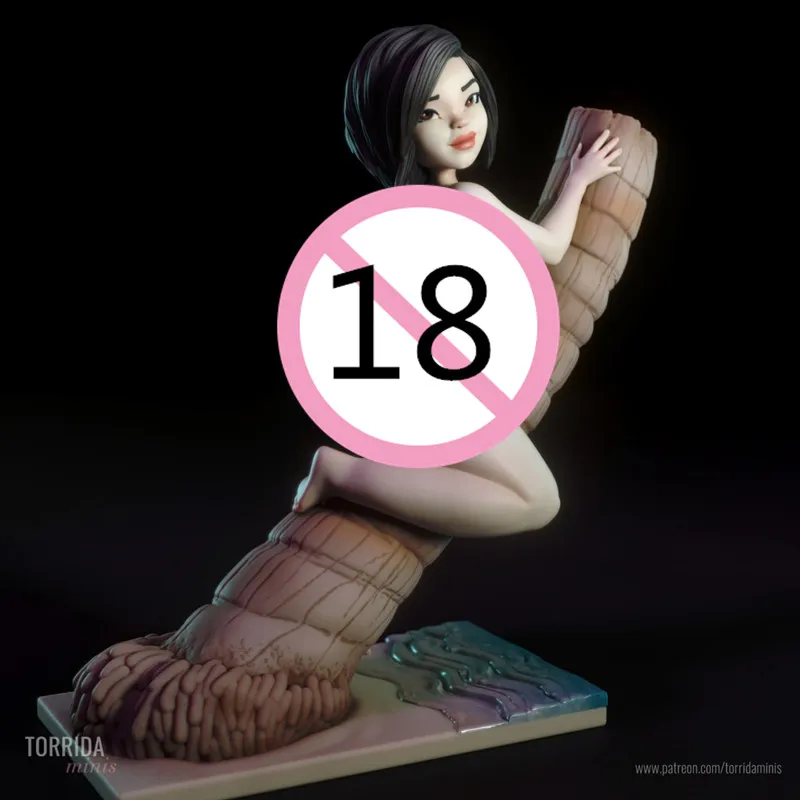 

Масштаб 1/24, статуя из смолы, обнаженная красота, лежащая на рогу Nsfw, сборный комплект модели, в разобранном и неокрашенном виде 3D-гаранда, игрушка