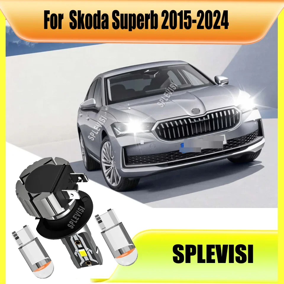 H7 499 Headlight Bulbs 7500LM LED Lights Eco-Friendly For Skoda Superb 2015 2016 2017 2018 2019 2020 2021 2022 2023 2024