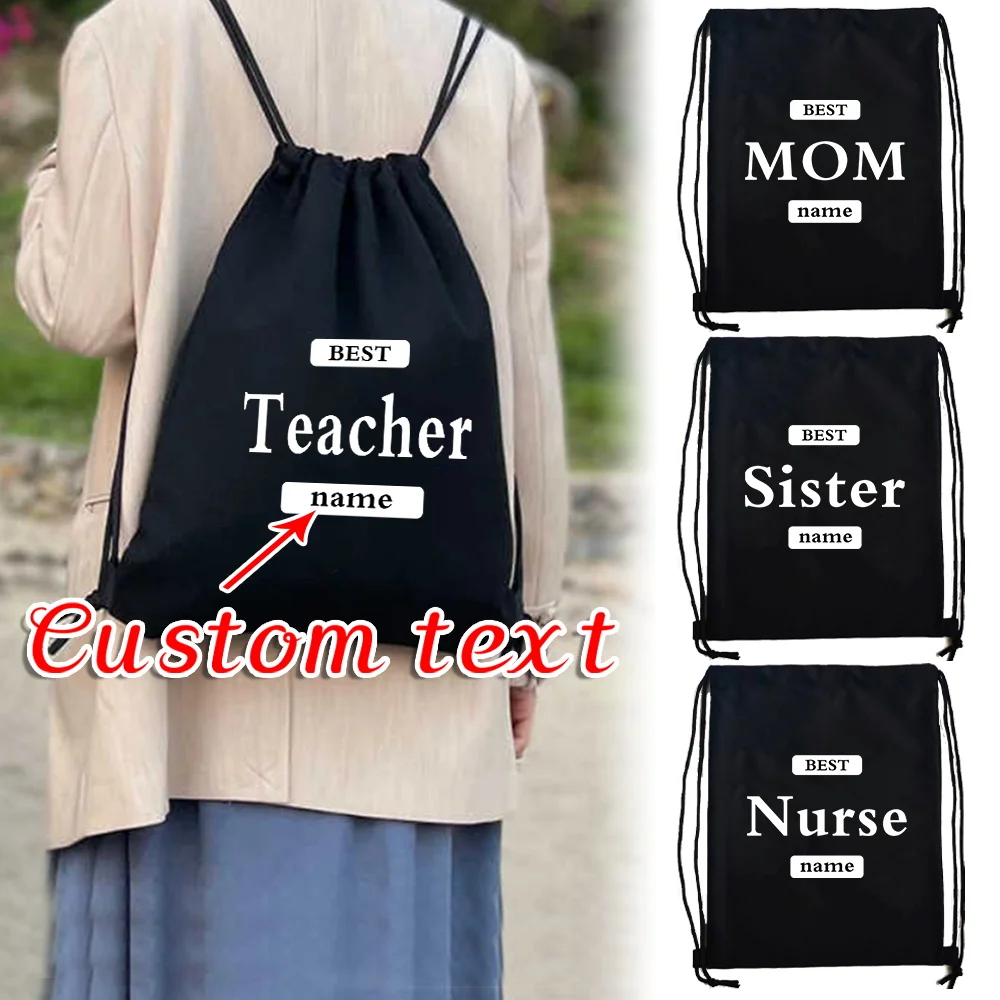 

Персонализированный рюкзак на шнурке по индивидуальному заказу, портативная спортивная сумка, складной спортивный рюкзак, сумки для хранения в походах и кемпинге