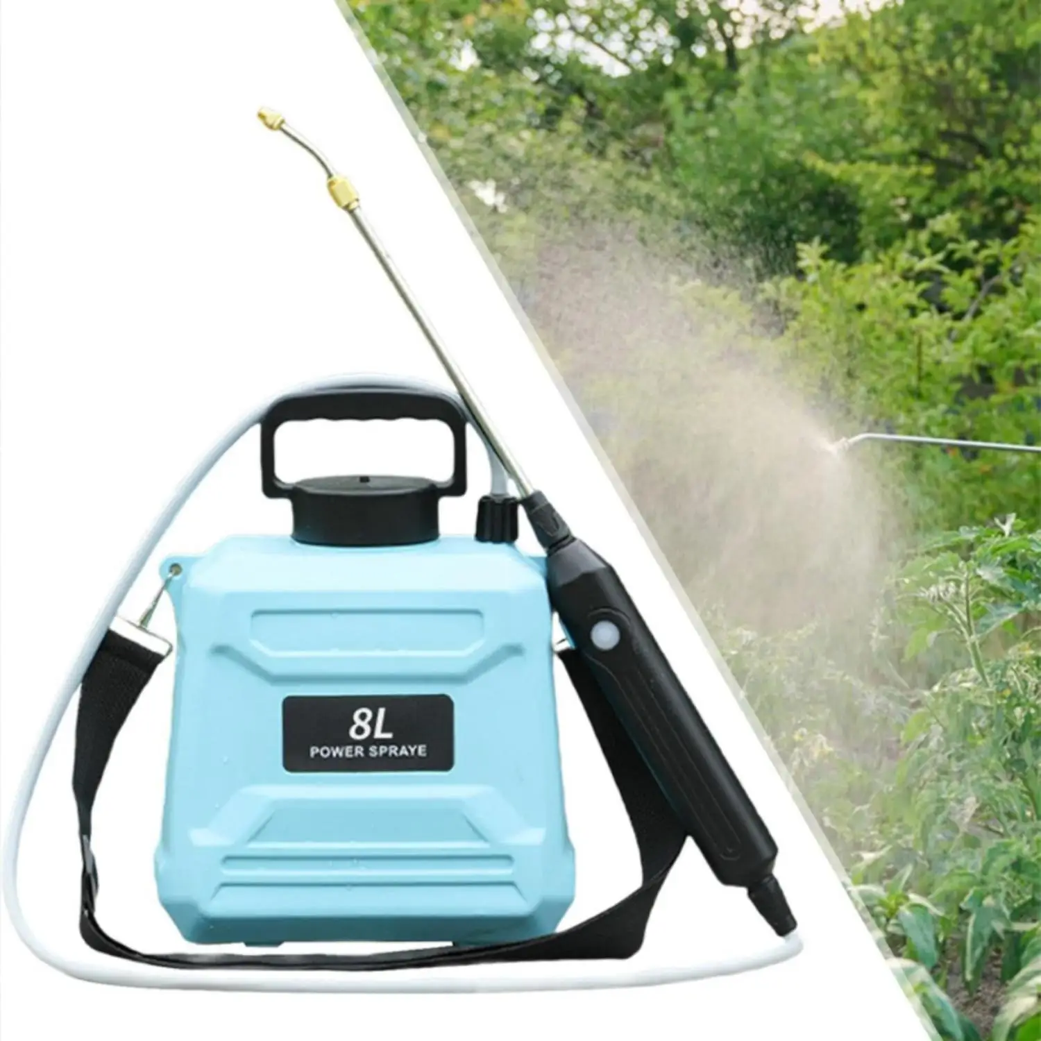 Pulverizador eléctrico de 5L/8L, pulverizador eléctrico recargable por USB para pulverización de pesticidas agrícolas, lavado de coches, riego de jardín