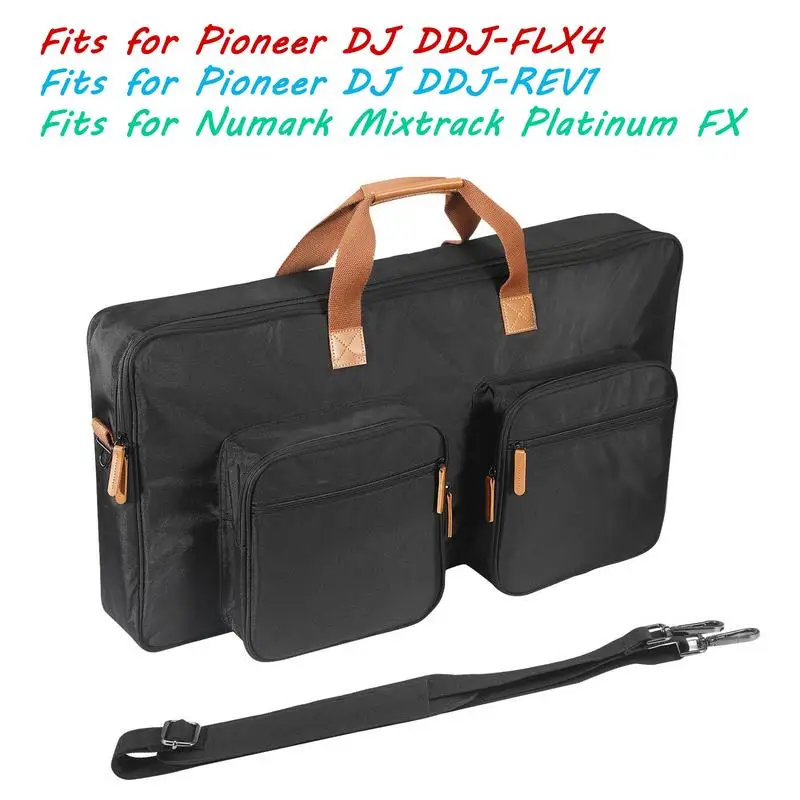 CDJ Travel Handbag, For Pioneer DJ DDJ-FLX4 DDJ-REV1 Storage Bag, For Numark Mixtrack Platinum FX DJ Controller Shoulder Bag