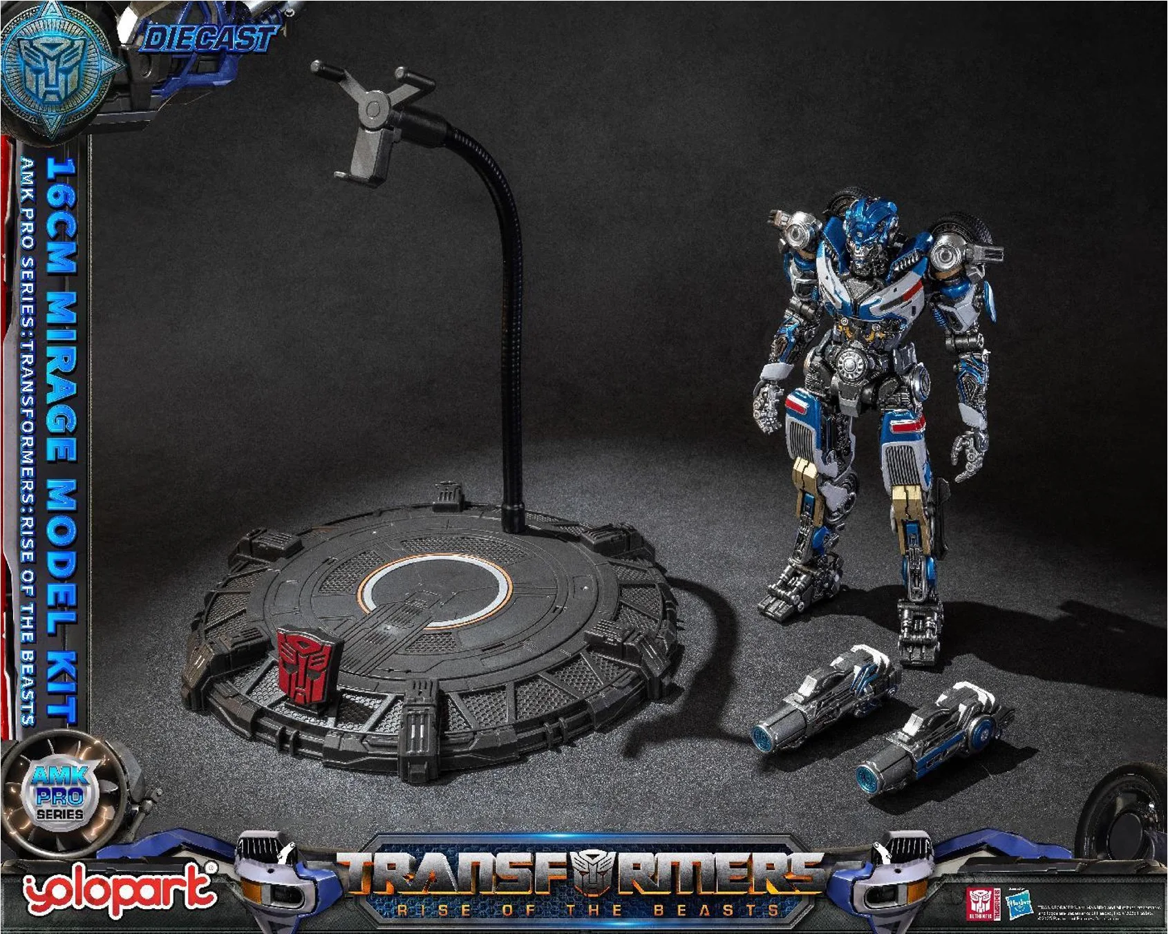 [Available in First Season] YOLOPARK Transformers Rise of the Beasts AMK PRO Series 16cm Mirage Model Kit Action Figures Toy