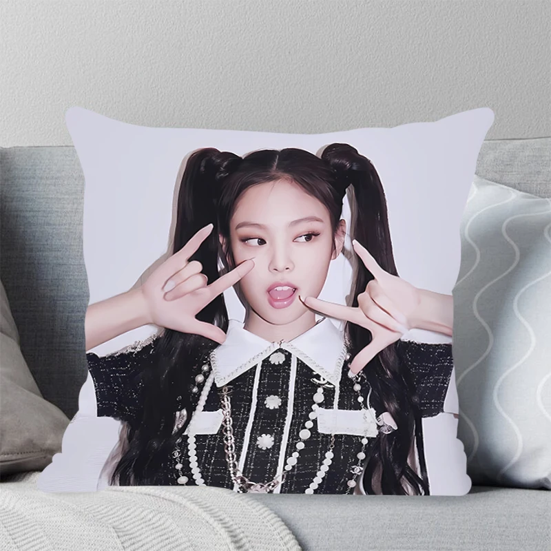 Comfortable pillow room bedroom office coffee shop car pillow living room Pretty Girl kpop J-Jennies Kims pillowcase Home Decor