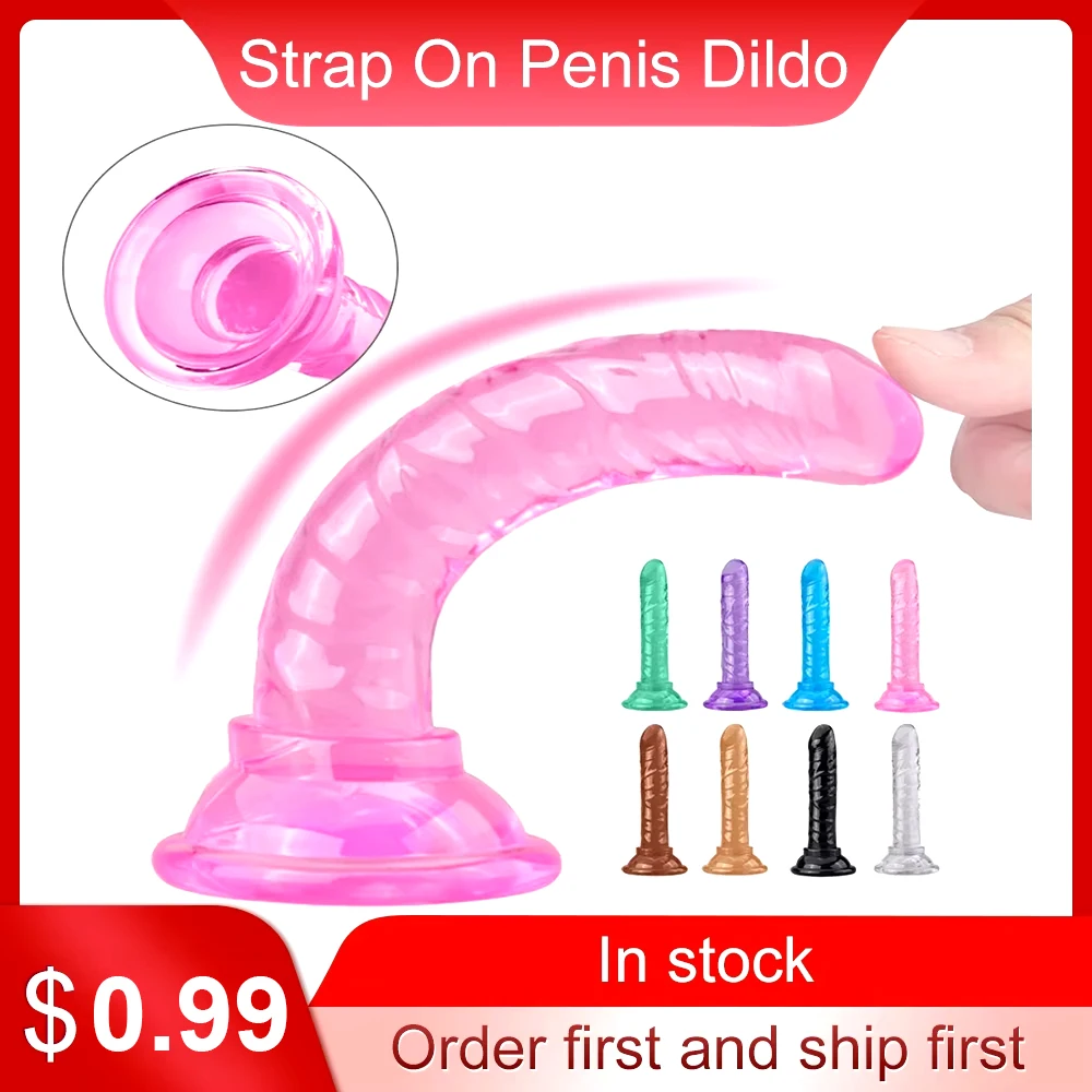 Realistic Dildo Strap On Penis Dildo With Suction Cup Butt Plug Colorful Sex Toys For Men Women Fake Dick Penis G Spot Toys