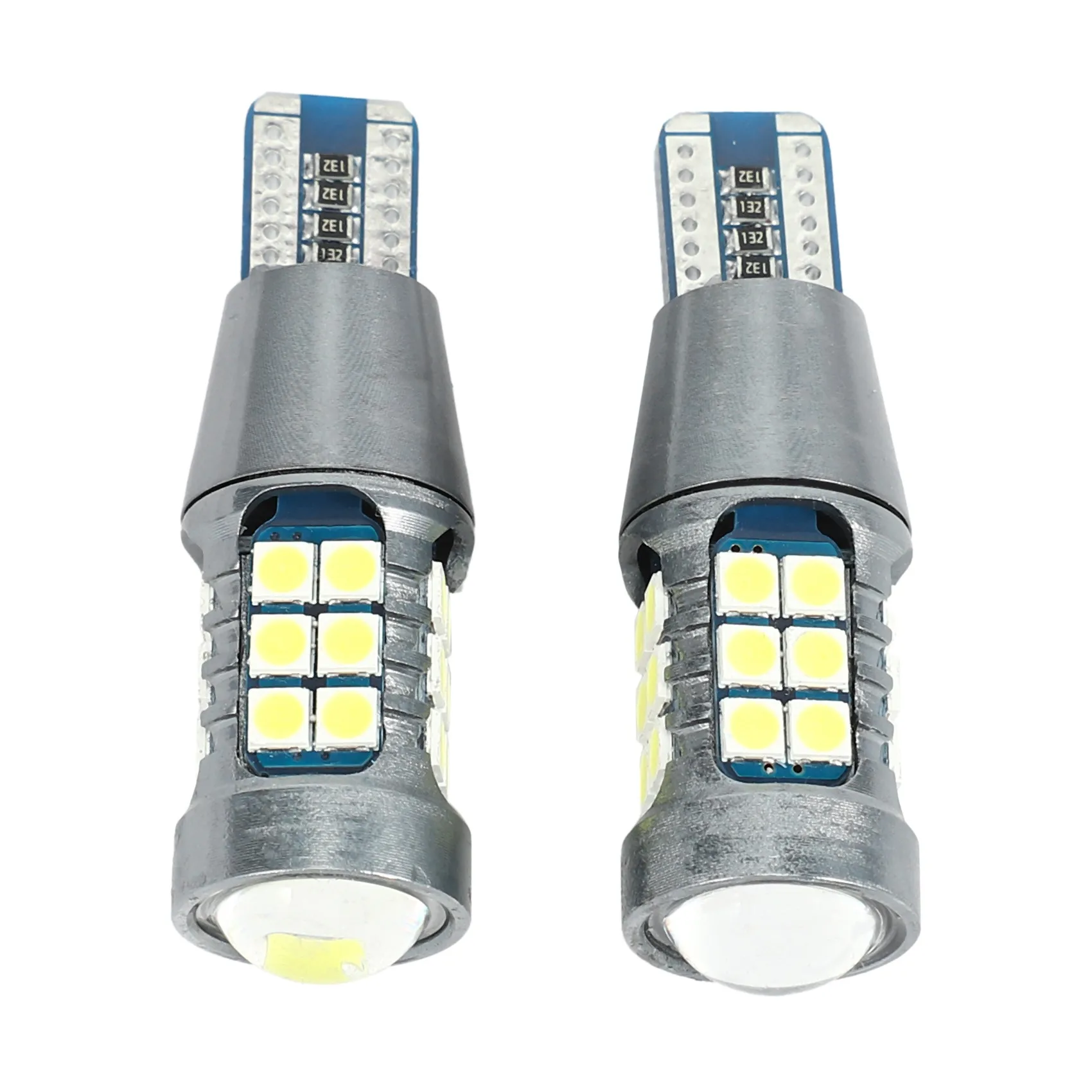 2Pcs Car Led Bulb Turn Signal 3030 27Smd T15 Reversing Light Decoding Brake Light Car Spare Bulb Light Tail Light Black And