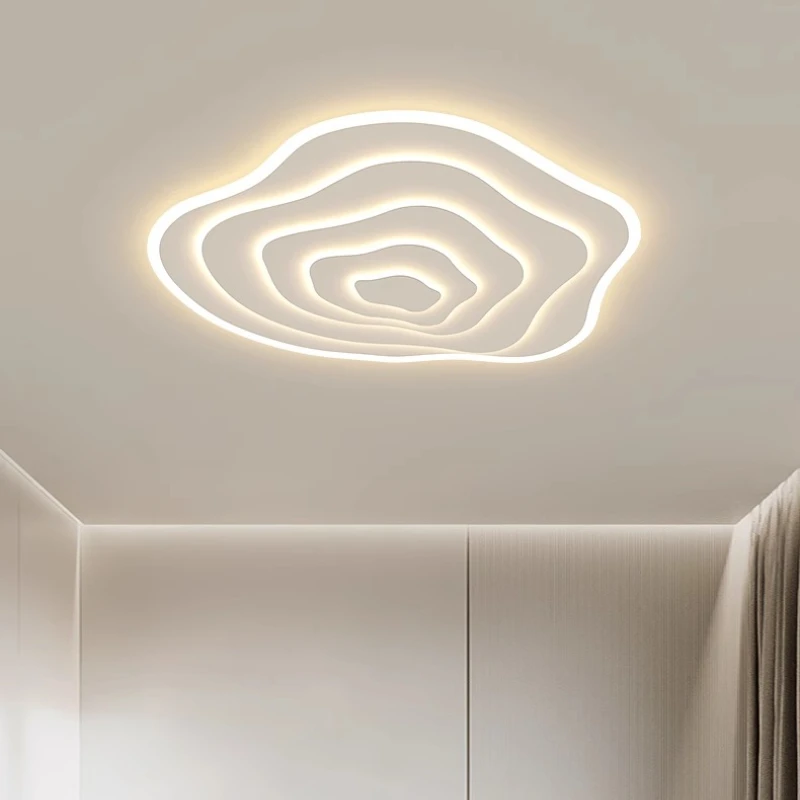 Delicate Iron Growth Ring Shape LED Ceiling Lights Modern Minimalist Home Decor Atmosphere Lamps Master Bedroom Kitchen Studys