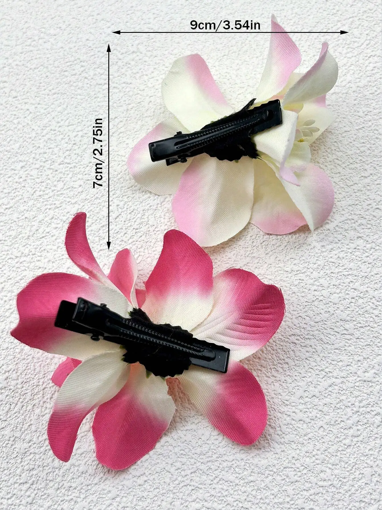 

2pcs Artificial Flower Hair Clips For Women Valentine's Day Gift