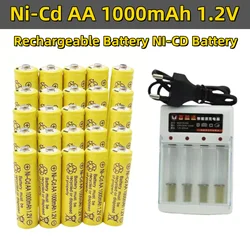 100% Original 1.2V AA1000mAh Rechargeable Alkaline Battery NI-MH 1.5 V Battery for Clocks Mice Computers Toys So On