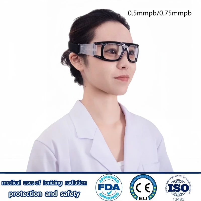 X-ray Protective 0.5mm Pb/0.75mm Pb Lead Spectacles Radiology Department Ionizing Radiation Protection Anti Slip Lead Glasses