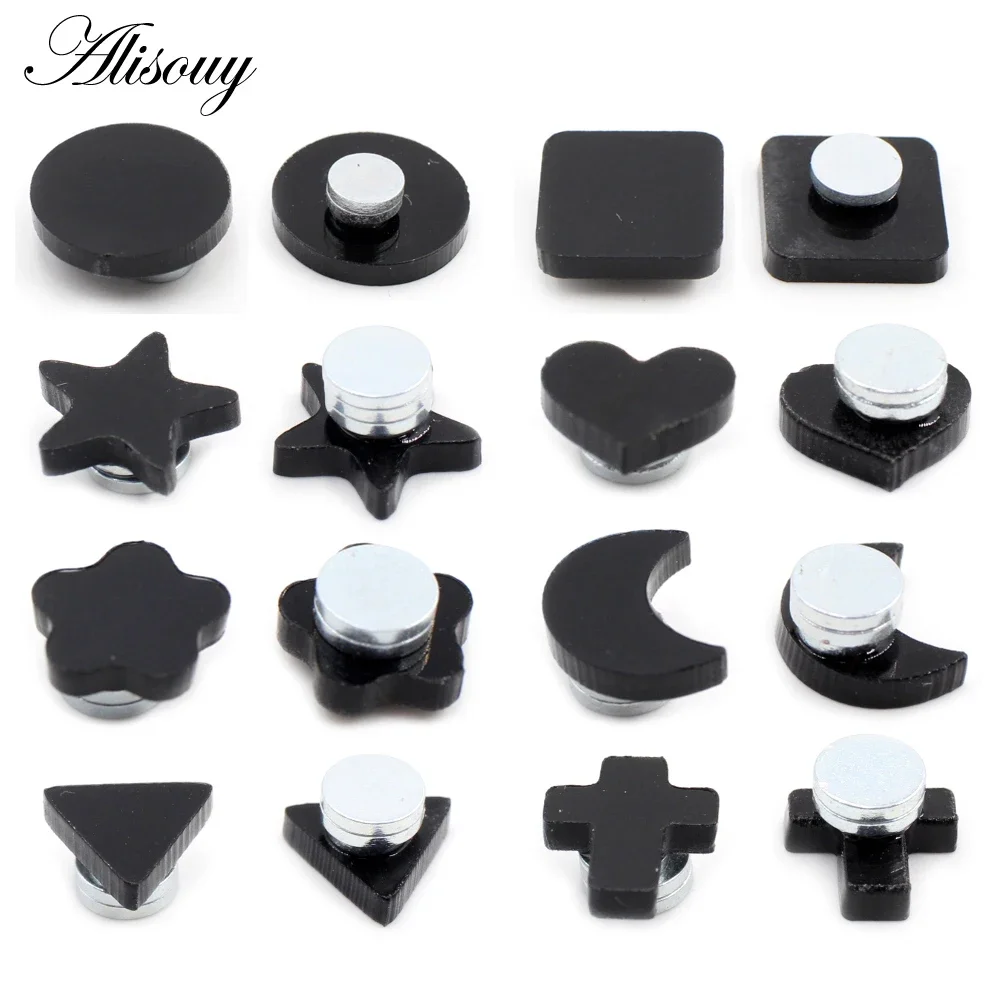 2 Pieces Fashion Star Mens Strong Magnet Magnetic Ear Stud Non Piercing Earrings Fake Earrings Nose Unisex Lover Jewelry