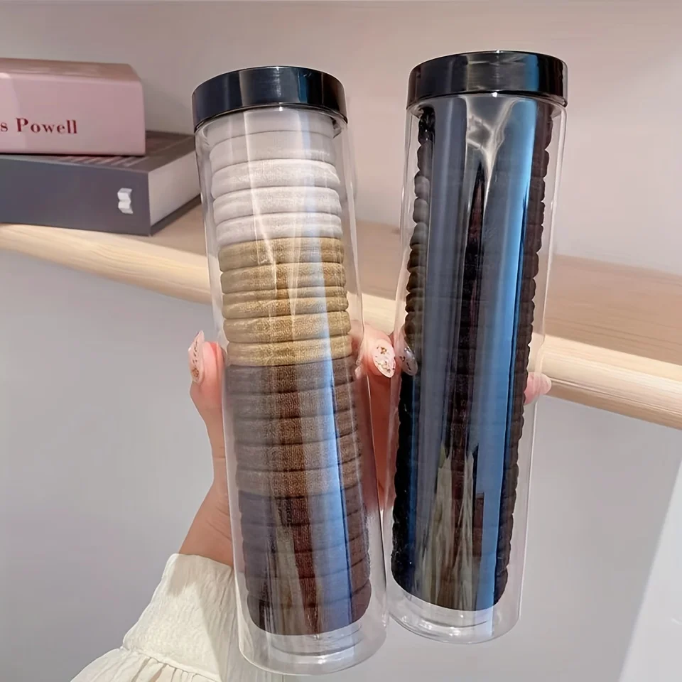 20 قطعة/علبة مرونة عالية الشعر الدائري الفرنسية نمط العصابات التعادل سميكة الشعر حبل الأساسية بسيطة رئيس حبل للنساء الفتيات اختيار مثالي #5