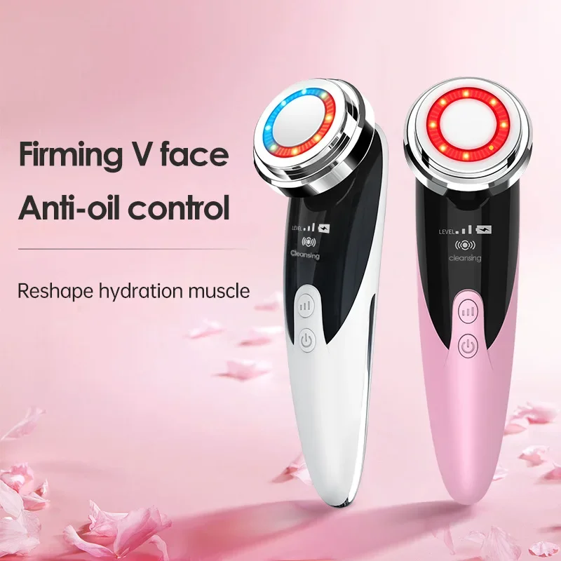 7 in 1 Face Lifting Device EMS Microcurrent Skin Rejuvenation LED Facial Neck Firming Massager Face Beauty Care Apparatus