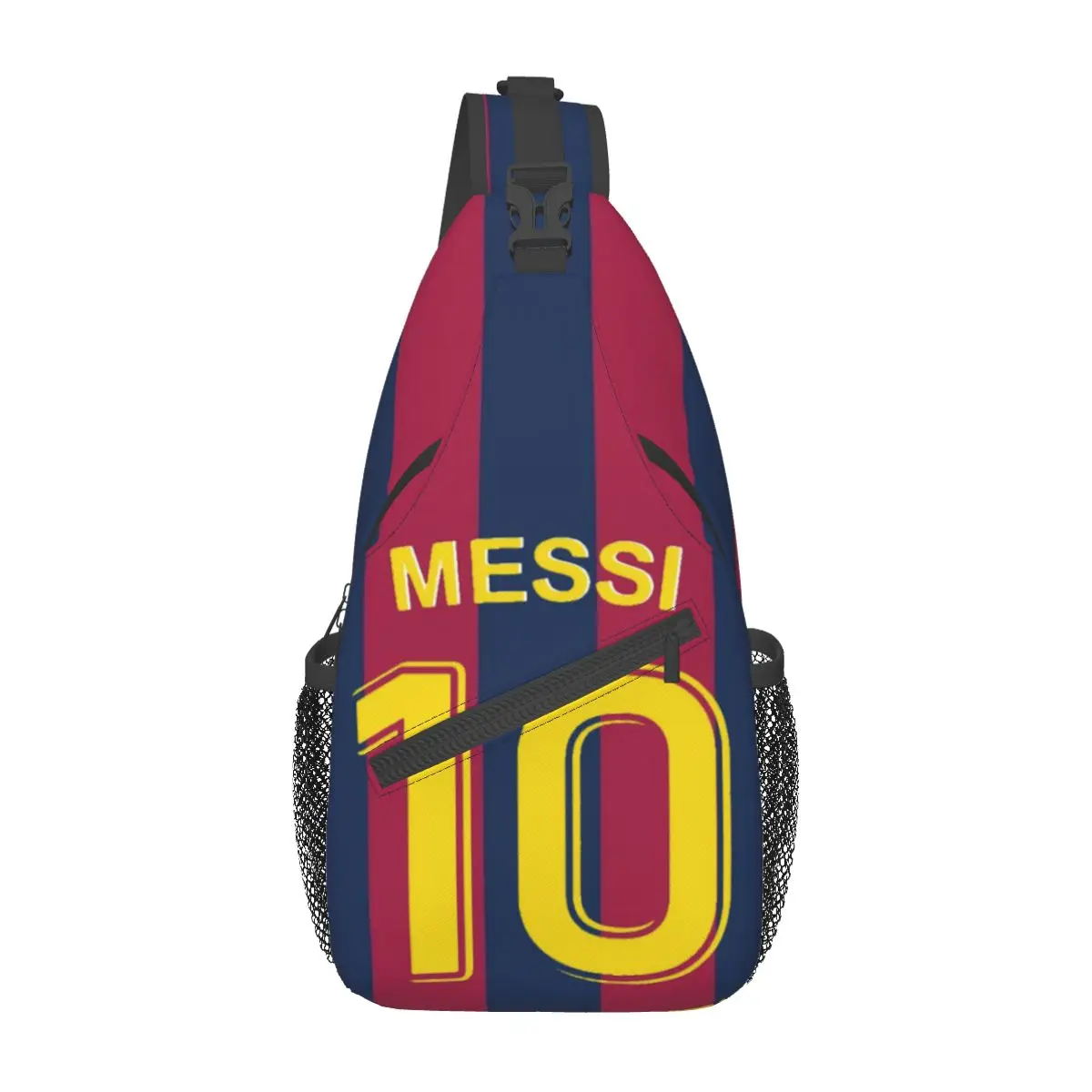 Argentina Number 10 Football Soccer Crossbody Sling Bag Small Chest Bag Messi Shoulder Backpack Daypack for Hiking Biking Pack