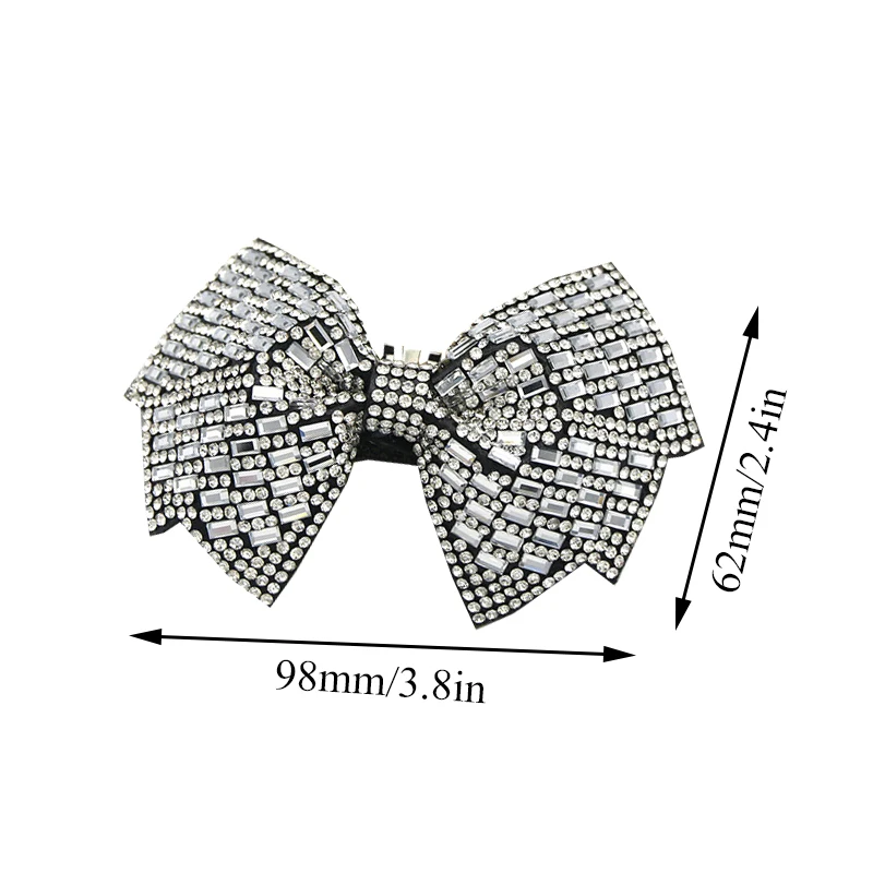 1PC Shiny Bows Shoes Decoration Clips Wedding Shoes High Heel Rhinestone Charm Buckle Clips Detachable Bride Shoes Accessories image 3