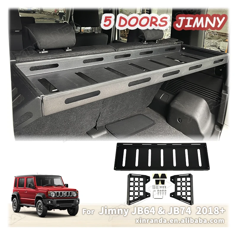 

Jimny 5-дверные аксессуары, багажник, лоток, алюминиевый задний багажник, багажник для Suzuki Jimny, новый 5-дверный багажник 2024 2023