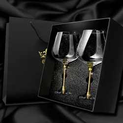 Light Luxury High-end Crystal Cup Red Wine Glass Set Tall Glass Party Wine Glass Glasses Drinking Glasses for Champagne Flute
