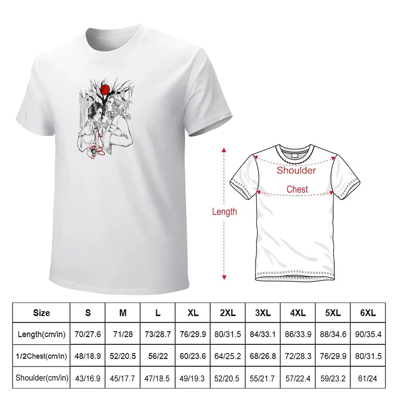 Red Moon T-Shirt quick-drying sports fans summer clothes Short sleeve tee men