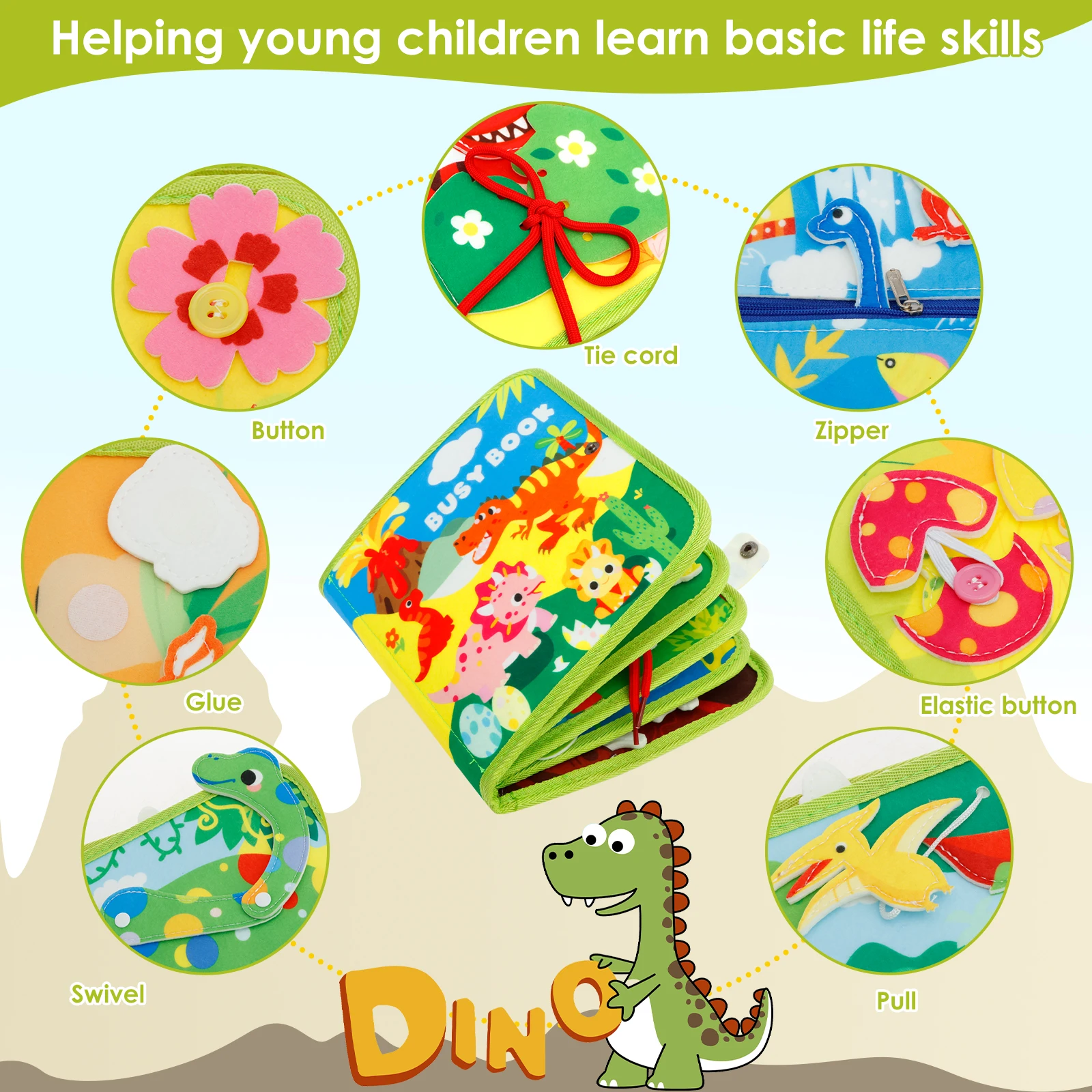 Toddler Board Book Toys Montessori Educational Activity Developing Book Soft Felt Toddler Quiet Books Protable Traveling Toys