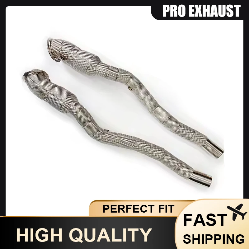 

Hot Sell High Performance Stainless Exhaust for Ferrari F12 Berlinetta & 812 Heat Shield Downpipe Upgrade,In Stock Fast Shipping