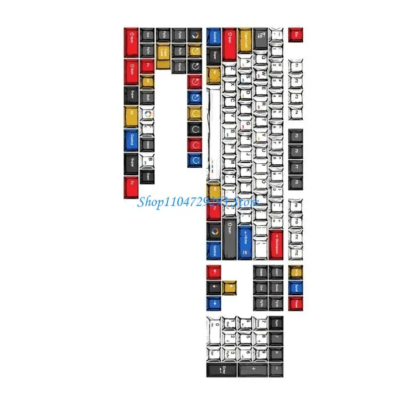 Y2GD 136Key KeyCaps Durabilità Design ergonomico keycap per tipo comodo