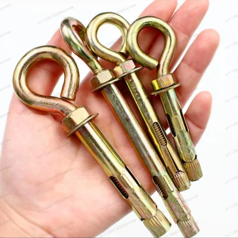 Heavy Duty Eye Bolt Expansion Hooks, Wall/Ceiling Mount for Hammock & Swing, Drill-In Ring Hanger