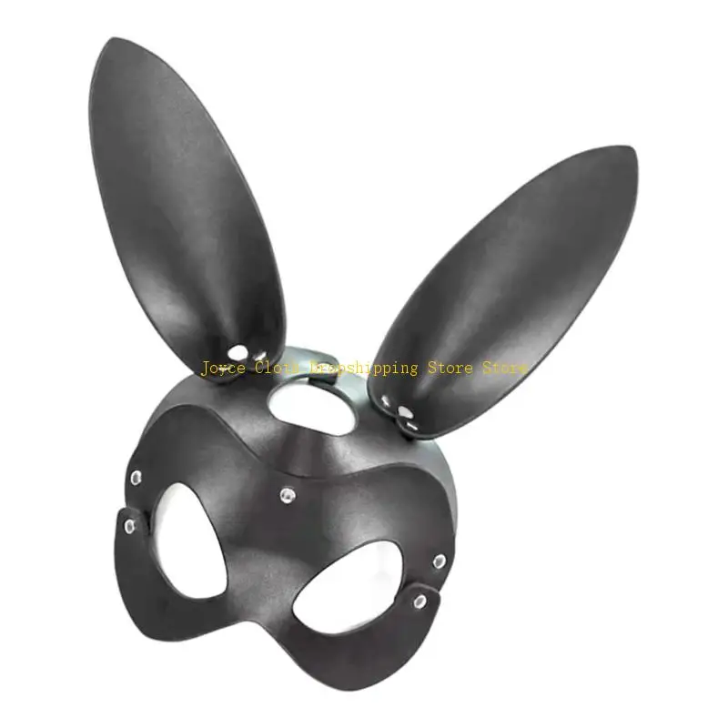 Maschera leggera in pelle PU per cosplay, accessorio per il viso della convenzione anime, per spettacoli teatrali e festival, 10