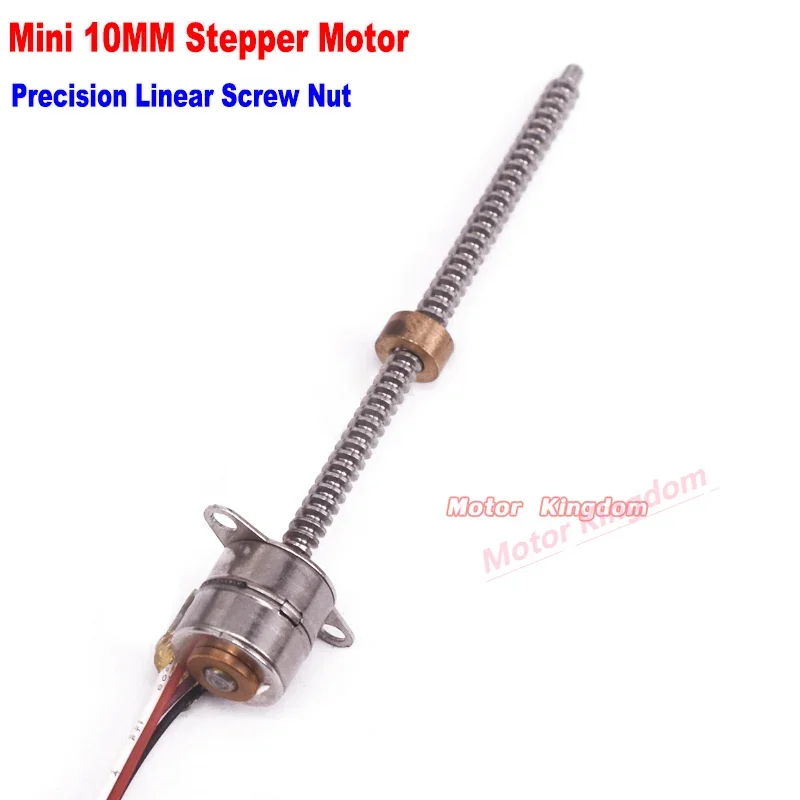 

Micro 10mm Stepper Motor DC 5V 2-phase 4-wire Mini Long Linear actuator Stepper motor Screw Block Telescopic Nut Rod 50mm Stroke