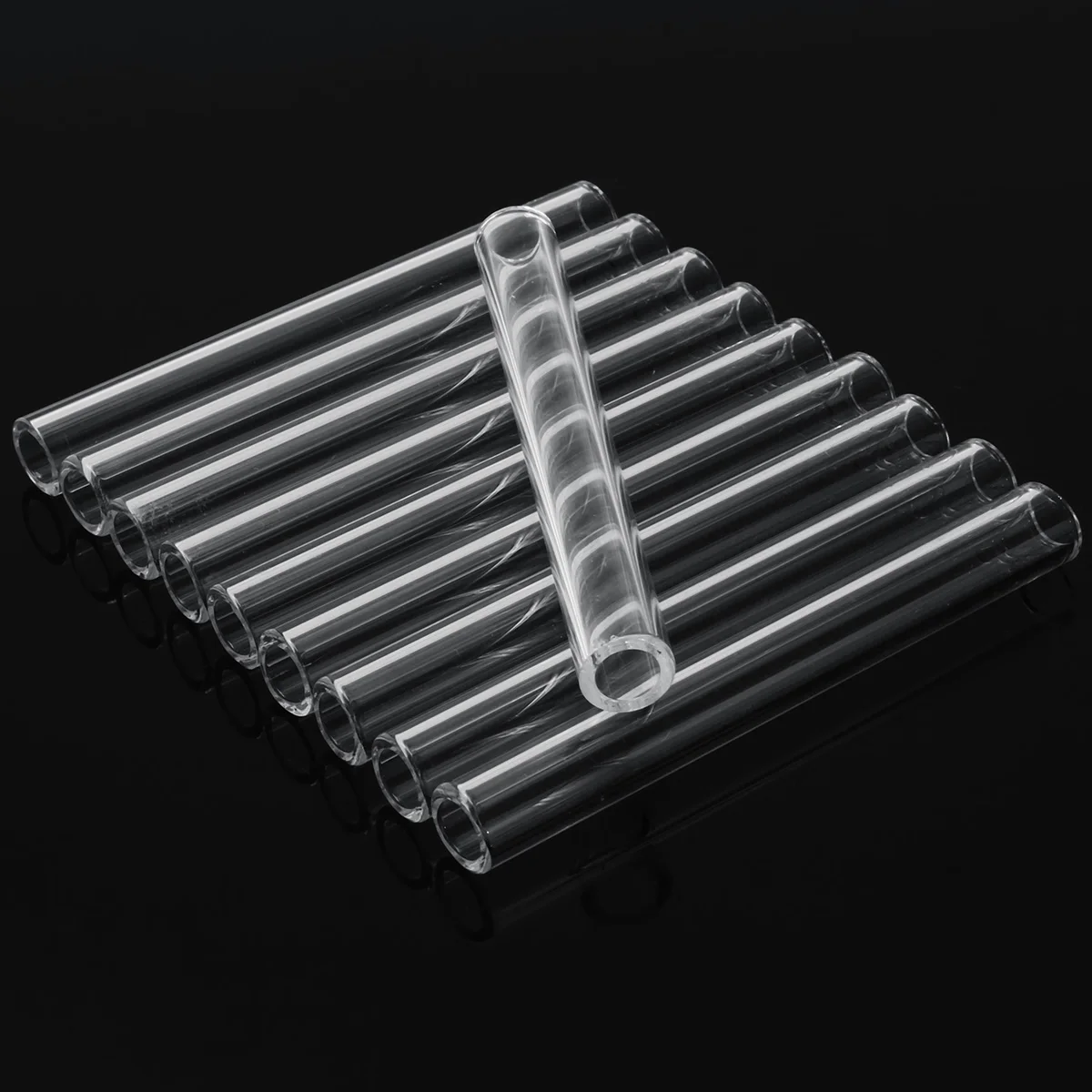 4 Inch Long Borosilicate Glass Blowing Tubes 12 mm OD 2mm Thick Wall Tubing Clear Tubes Industrial Borosilicate Glass