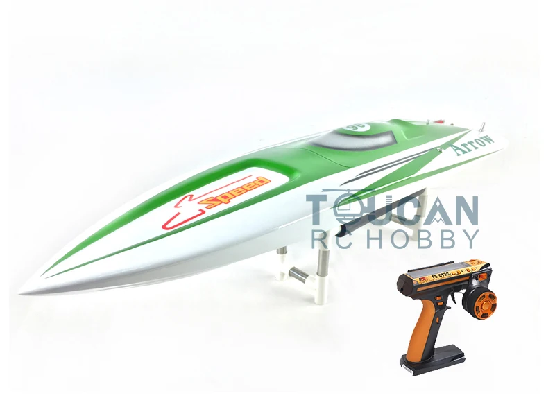 E36 Fiber Glass Green Electric High Speed Racing RTR RC Boat W/ Motor Servo ESC Battery Toucan Remote Control Ship THZH0039-SMT8