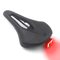 Wildside Road Bicycle Saddle with Rear Taillight Adult Bike Seat Mtb Light Triathlon TT Saddle Racing Cycling Seats Night Riding