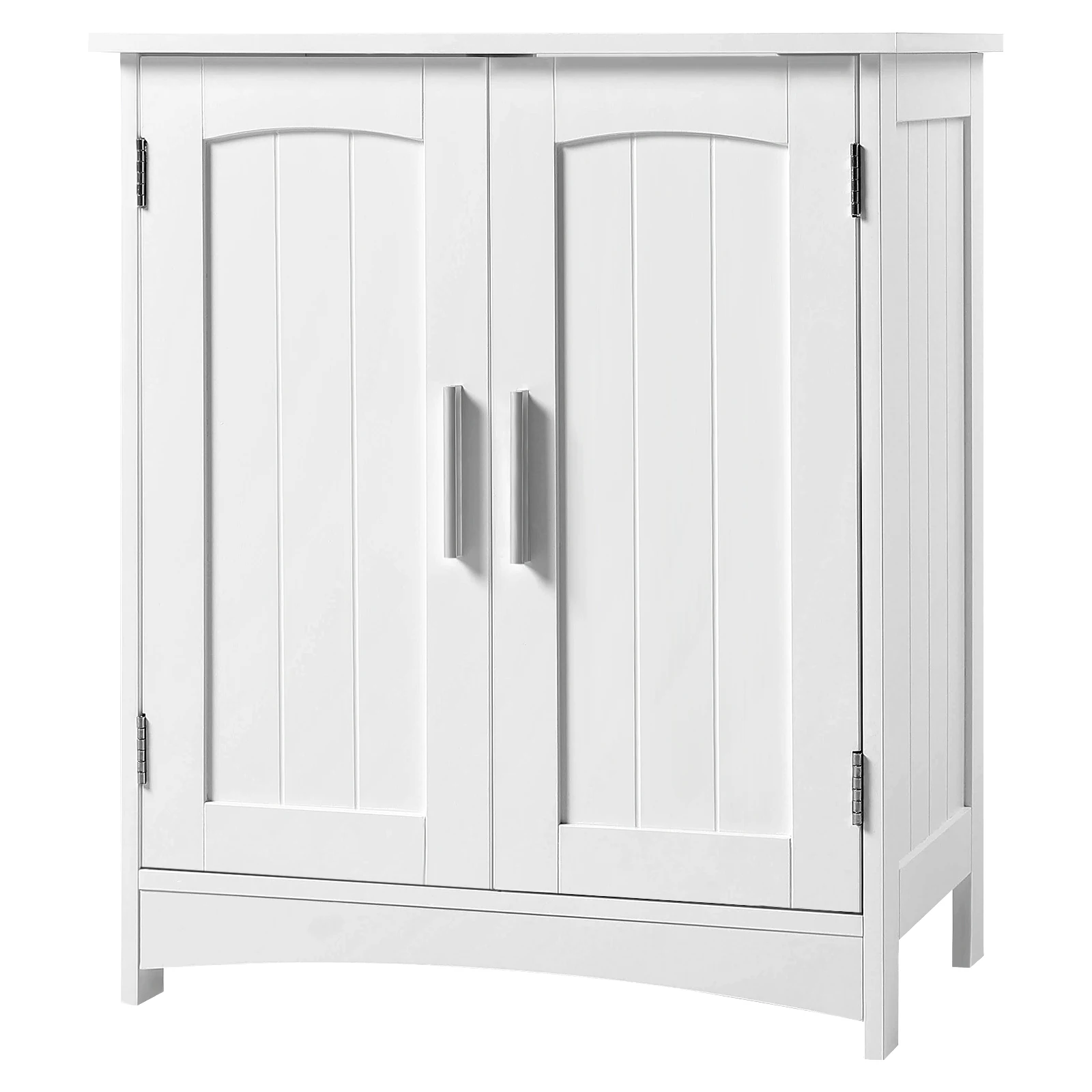 EUGAD Badezimmerschrank 50x30x60cm Unterschrank Aufbewahrungsschrank mit 2 Türen Verstellbares Regal Waschtisch-Organizer