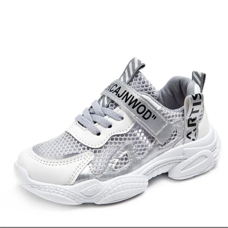 Summer New Children's Fashion Hollow Stitched Breathable Sports Shoes Boys and Girls' Soft Soled Breathable Mesh Casual Shoes