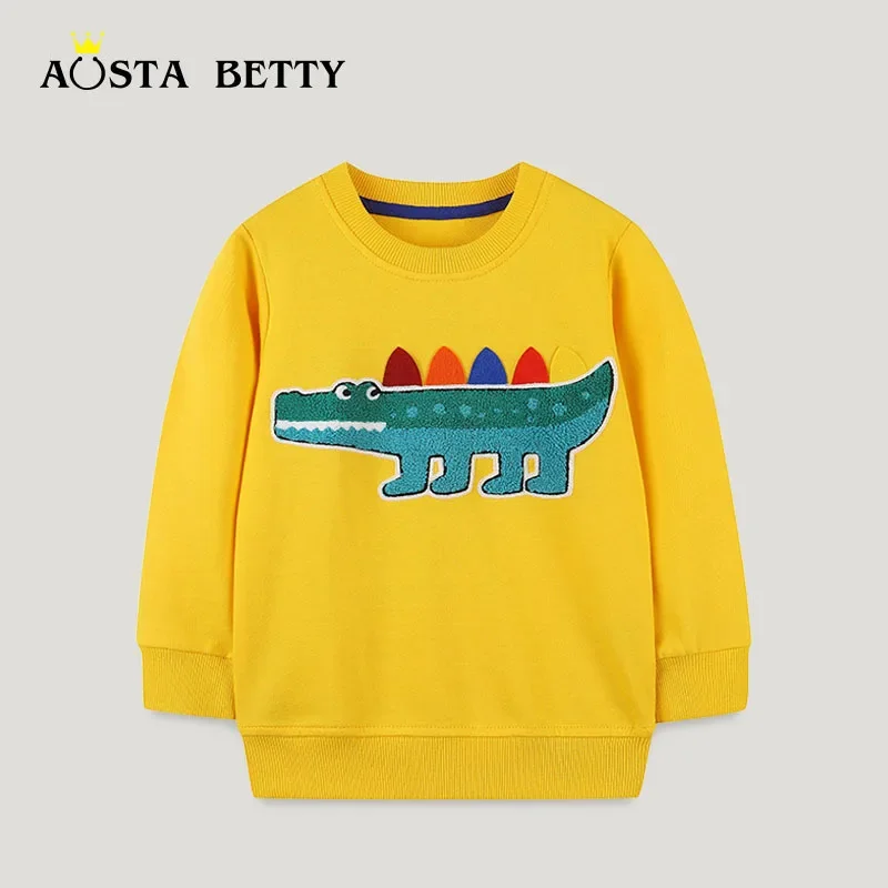 

European and American Style Boy's Hoodie Autumn New Children's Crew-neck Pullover Long Sleeves