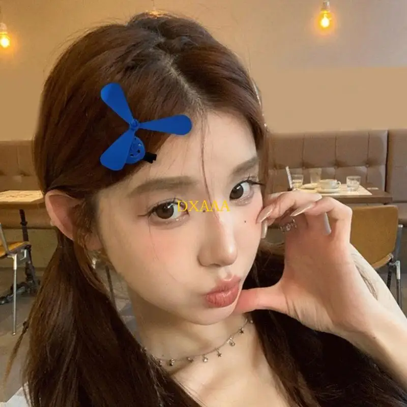 DXAA Windmill Copter Hair Clip สำหรับผู้หญิงเด็กยอดนิยม Barrettes ด้านข้างผมพินน่ารักตกแต่งไม้ไผ่ไม้ไผ่