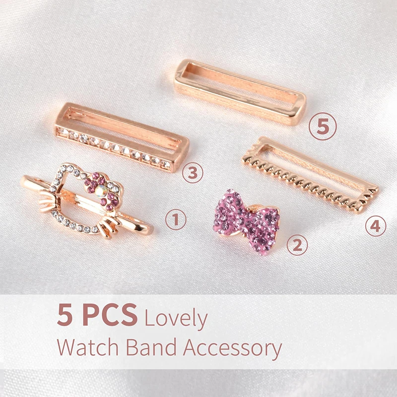 Stylish & Whimsical: Decorative Cartoon-Inspired Watch Strap Buckles & Ornamental Loops for Trendy Accessorizing image 2