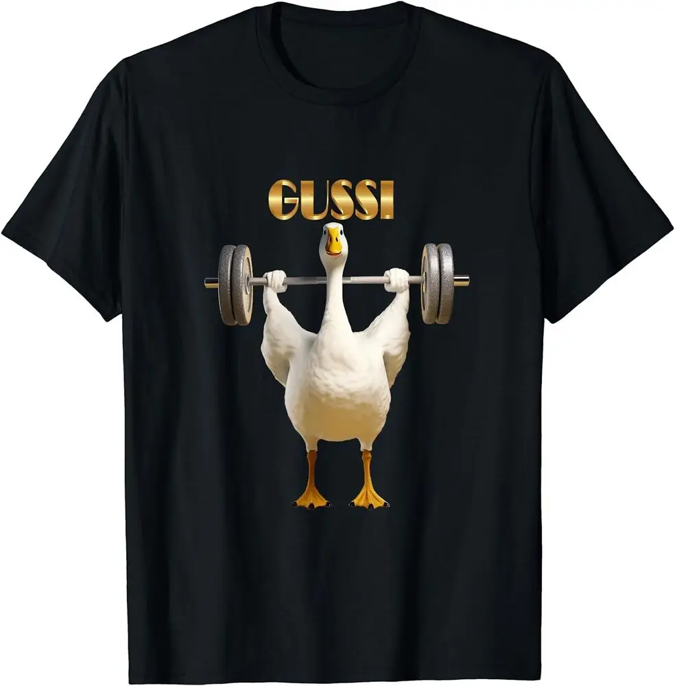 Gussi Geese In Russian Original Russian Style Fun Tee Shirt Unisex T-shirts For Men Women Summer Tees Cotton Luxury Brand