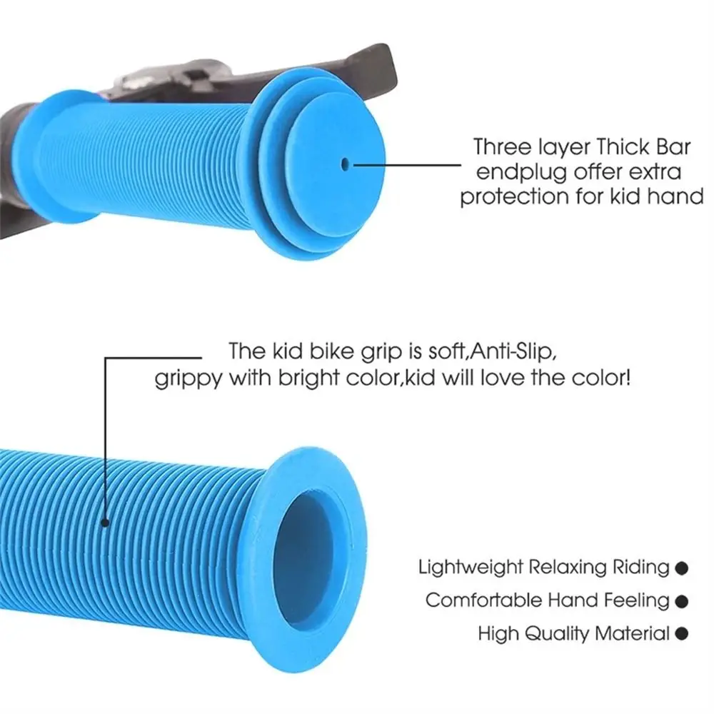 1Pair Children Fixed Gear Anti-slip Road Bike Mountain Bike MTB Bike Grip Scooter Grips Bike Handlebar Grips Bicycle Grips view 5