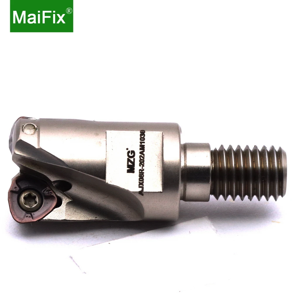 MaiFix Torno CNC Usinagem, Tipo Modular Carbide Insert, Fixado, Liga de alimentação rápida, Round End Mills, AJX 06, 08, 09